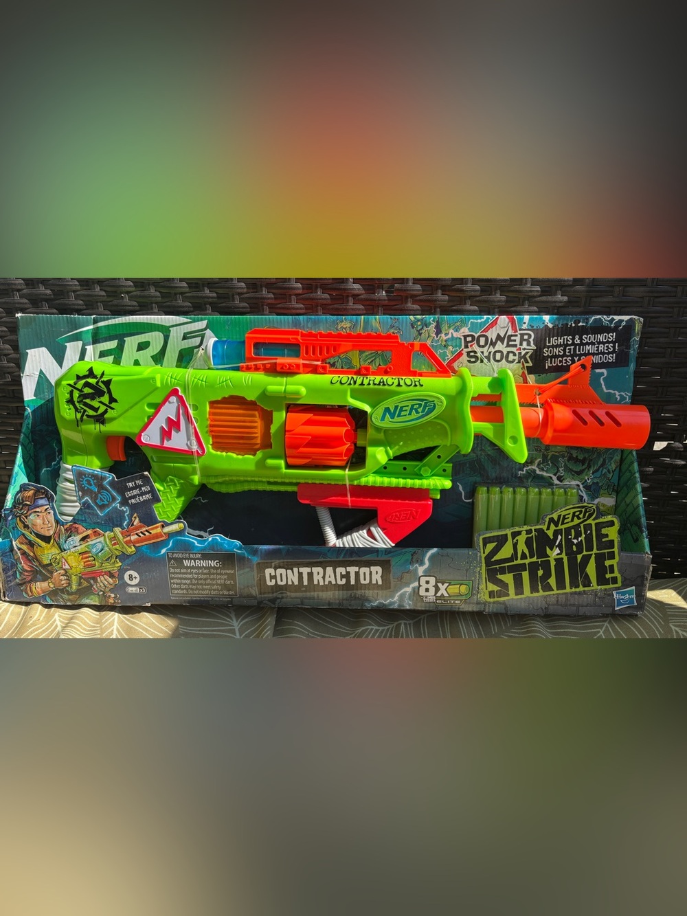 Nerf Contractor Zombie Blaster Power Shock Lights and Sounds